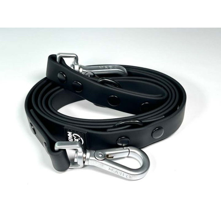 MOND Waterproof Blacky Povodec - Črni klasični povodec 5v1 | Paw Shop