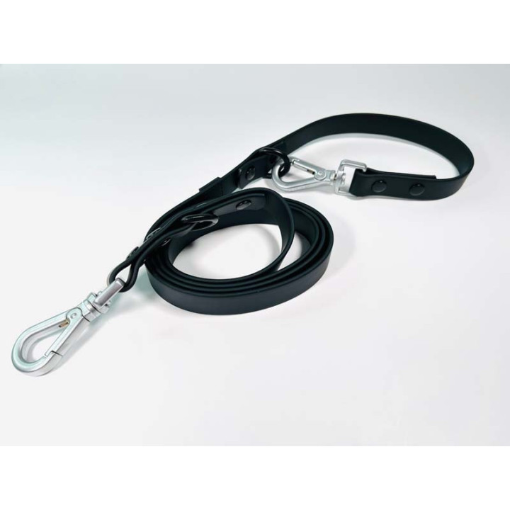 MOND Waterproof Blacky Povodec - Črni klasični povodec 5v1 | Paw Shop